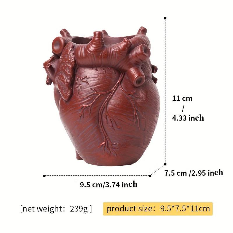 Product Introduction of Heart Design Pencil Holder, 1 Count Creative Desktop Pen Holder, Desk Organizer for Home Office Dormitory School 1