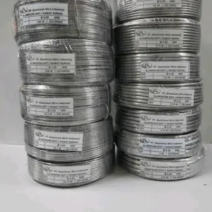 kawat Bonsai Aluminium 250 gram ukuran 1 - 6 mm per roll 1/4 kg