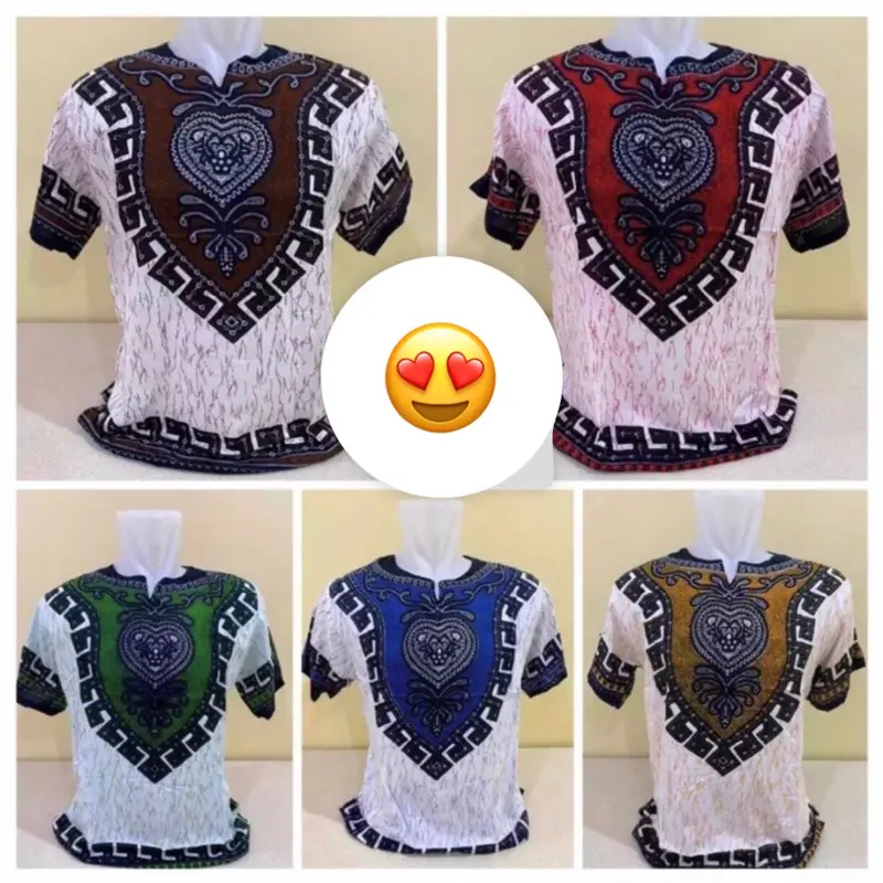 KAOS ETNIK DASHIKI BAJU BATIK Pengrajin BALI UJE JEPRI 8