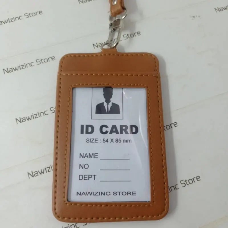 Istara - Dompet KTA ID Card Kalung Wanita & Dompet Koin Pria Kartu Multifungsi Transfaran 2