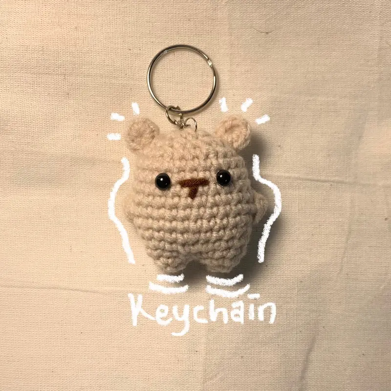 Bear crochet keychain / Gantungan kunci beruang rajut Couple 4