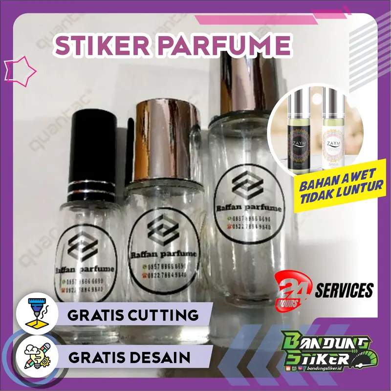 Bandung Stiker - Sticker Label Parfum Custom 1