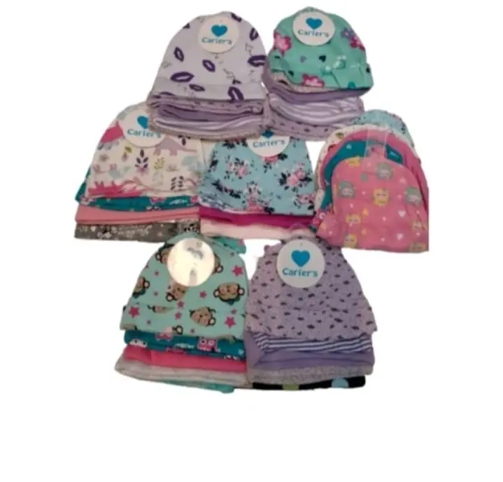 Topi Bayi Perempuan Laki laki Newborn Baru Lahir Lucu Import 5 in 1 Isi 5 pcs 2