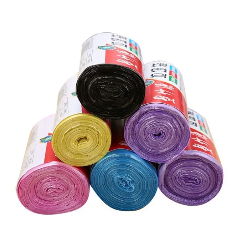 Cuộn 30/100 Túi Đựng Rác Rẻ 280đ/Chiếc - Bao Bịch Nilon Bọc Rác Nhiều Màu - Size 45x50cm U279 2