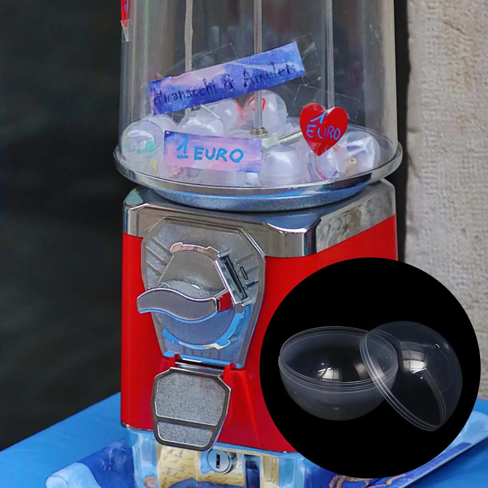 28MM Transparent Surprise Ball Capsules Figure Toys For Vending Machine Eggshell Empty Round M4W0