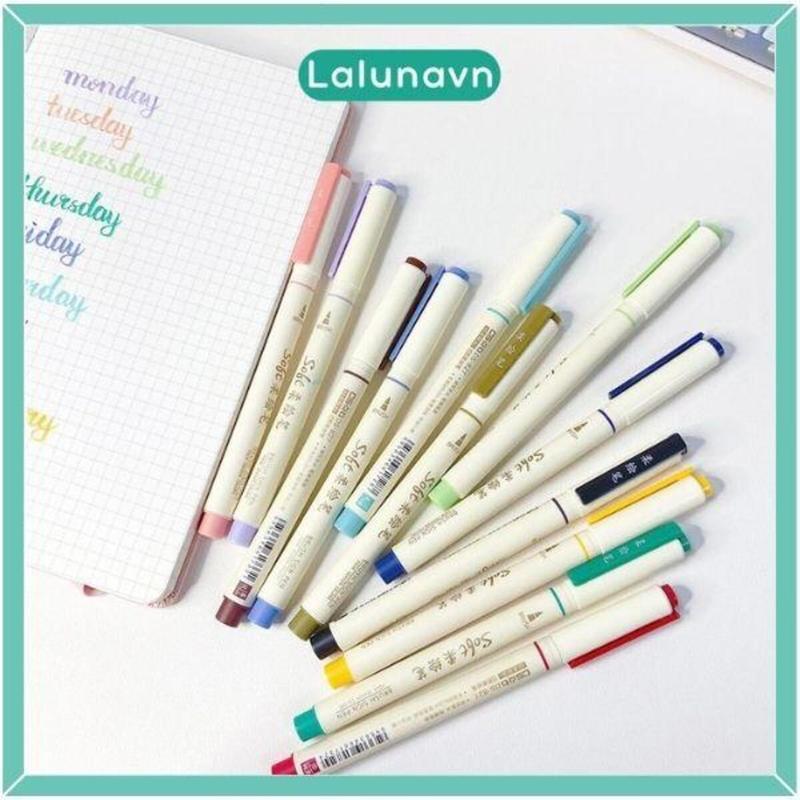 Bút Brush Soft Viết Calligraphy Tiêu Đề Trang Trí Sổ Bullet Journal Lalunavn - A71