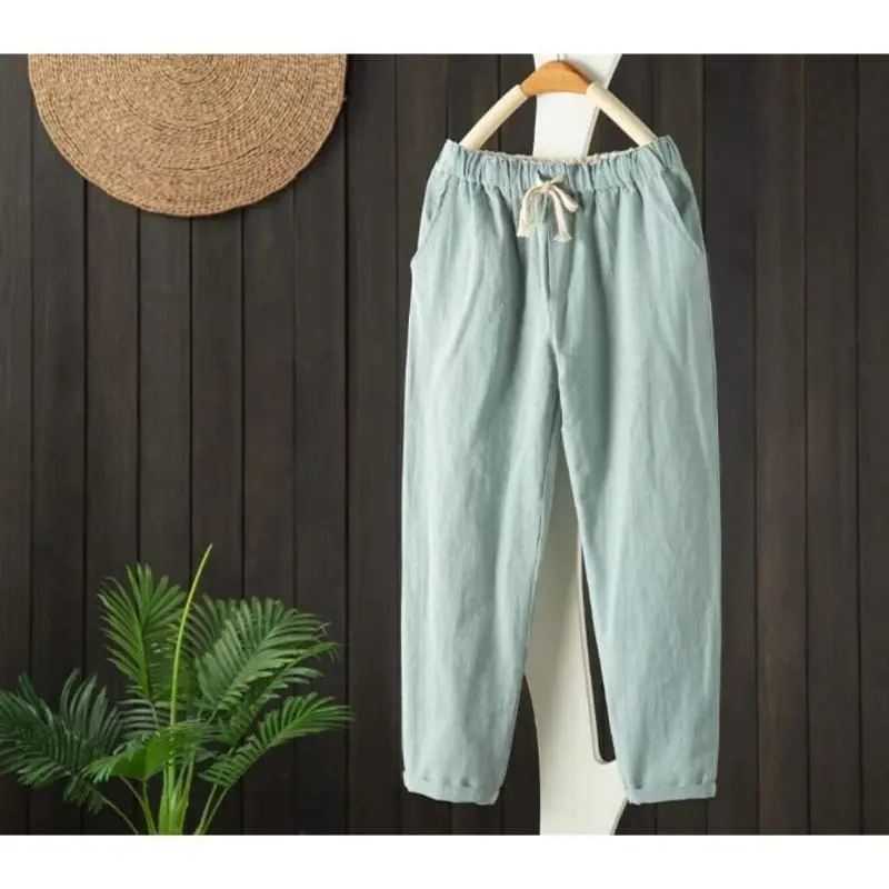 CELANA WANITA Linen Pants CELANA KEKINIAN BAGGY PANTS CELANA WANITA LINEN Panjang 1