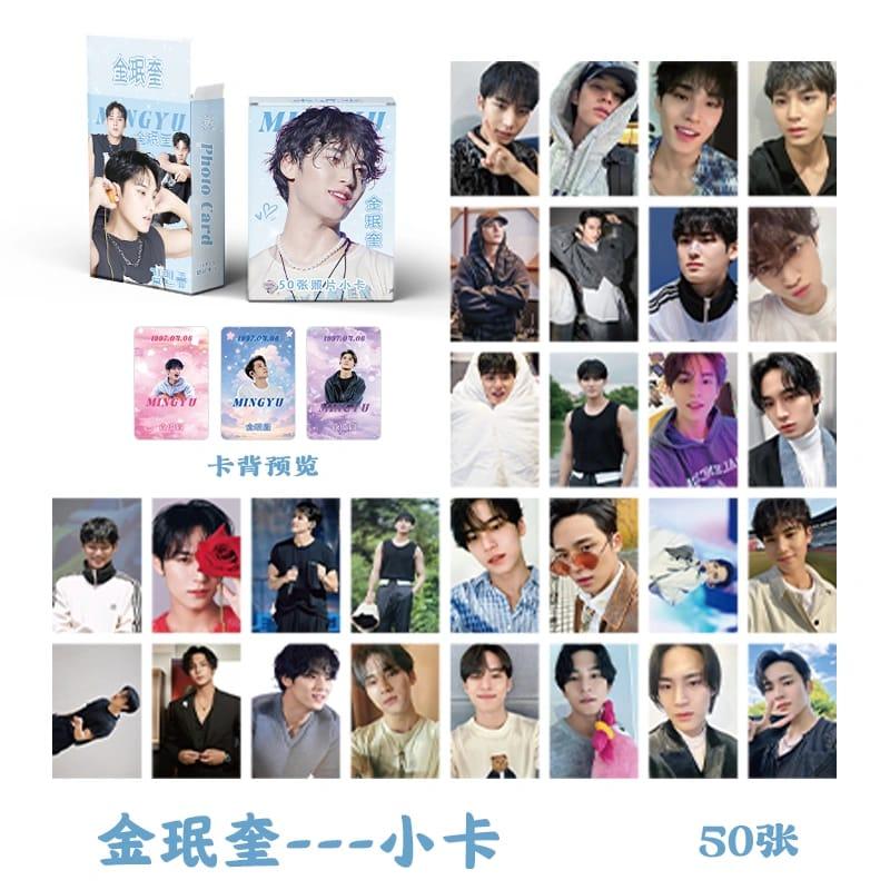 55pcs] HOLOGRAM PACK PHOTOCARD MINGYU SEVENTEEN HOLO ALBUM LOMO