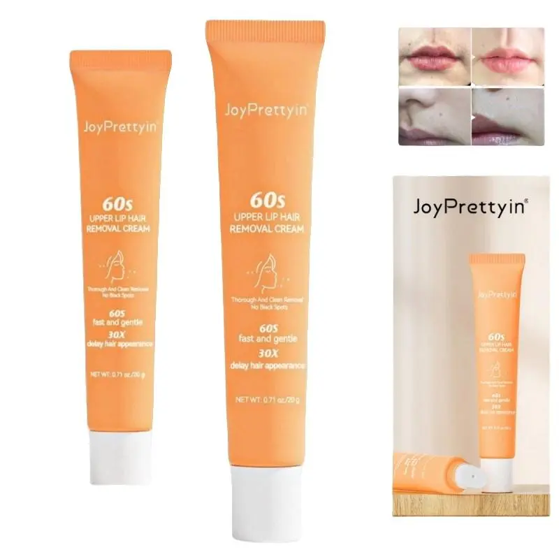 Moisturizing Hair Removal Cream, Gentle Hair Removal Cream for Face, Mustache, Lip Hair, Body Care Product for Women & Men