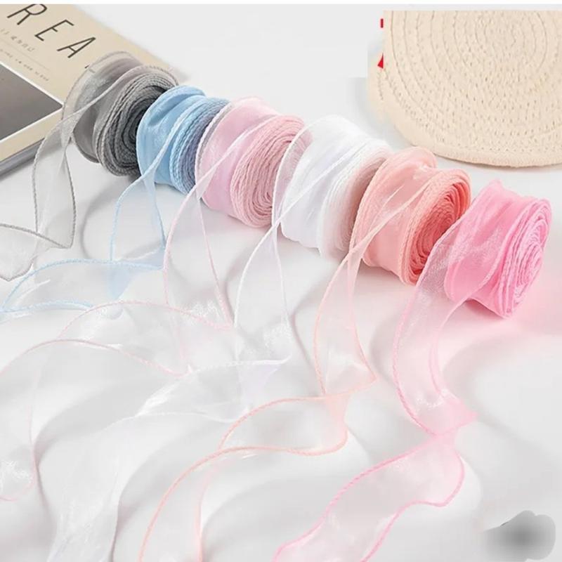 RUY BĂNG VOAN .dùng làm nơ bó hoa .nơ hộp quà