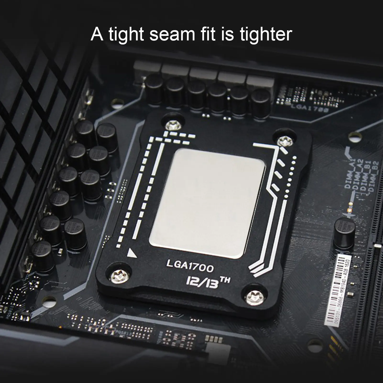 CPU Bending Corrector Frame Precise Positioning Perfectly Fit Prevent Bend Aluminum Alloy CPU Bending Correction Fixer Anti-Bending Fixed Buckle for LGA1700 for Intel12th 13th