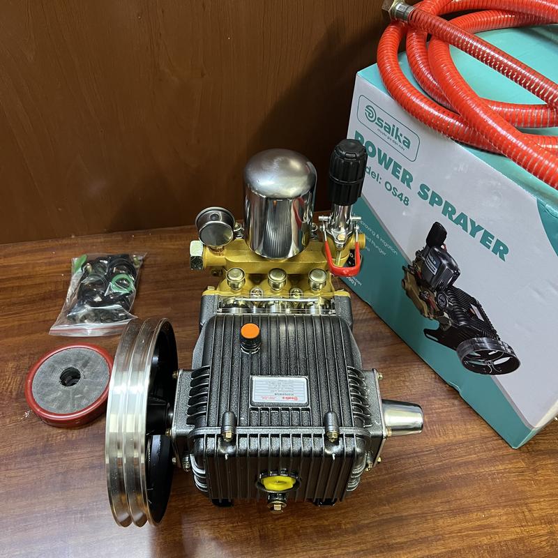 [Mới] Đầu máy rửa xe áp lực cao 2,9HP Saika, Heilong| Đầu phun xịt thuốc sâu dây đai, curoa| đầu bơm máy rửa xe