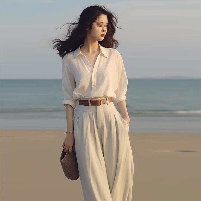 [TẶNG KÈM ĐAI] QUẦN SUÔNG CẠP KÉP ỐNG RỘNG DÀI 105CM. M922 6