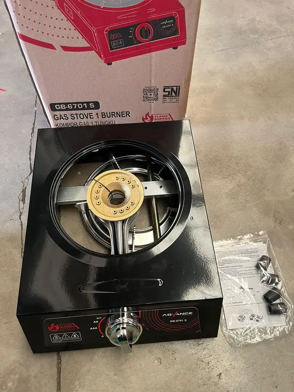 Kompor 1 Tungku Stainless Asli GB6601S / Kompor Gas 1 Tungku Stainless GB6701S Garansi Resmi 1