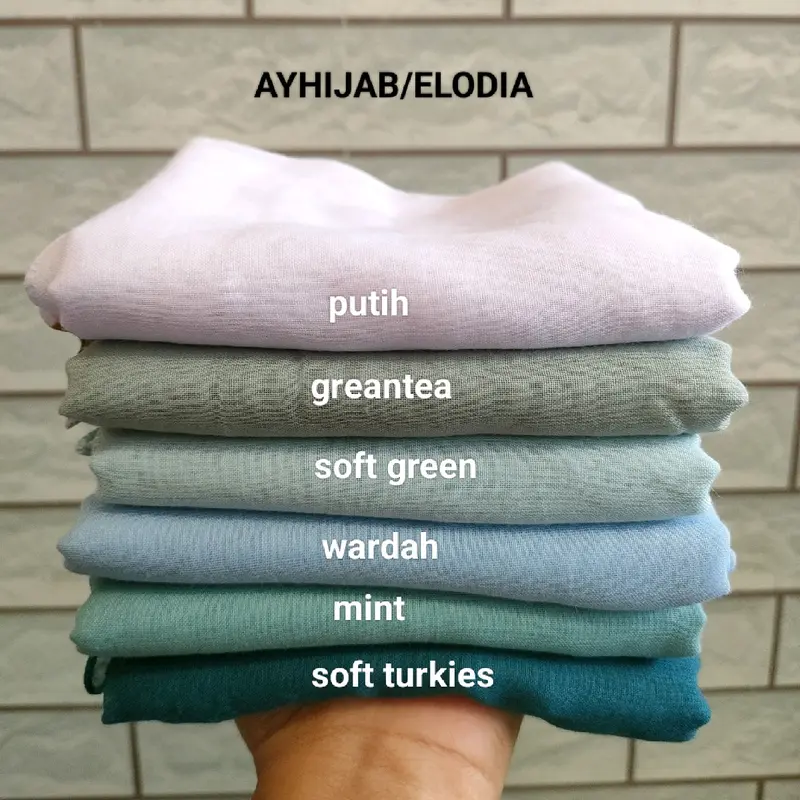 20 pcs 1 kodi paris jadul paket usaha Jilbab Lembut Segi Empat Katun Muslim Square Coklat Square Coklat Kerudung Voal Semua musim Grey Syari 8