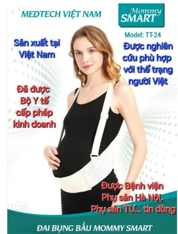 Đai nâng đỡ bụng bầu co giãn 4 chiều- An Toàn - Giảm đau mỏi lưng rạn bụng