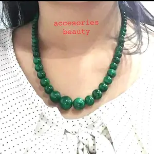 Kalung Pendek Giok Birma Import Natual Batu Kesehatan