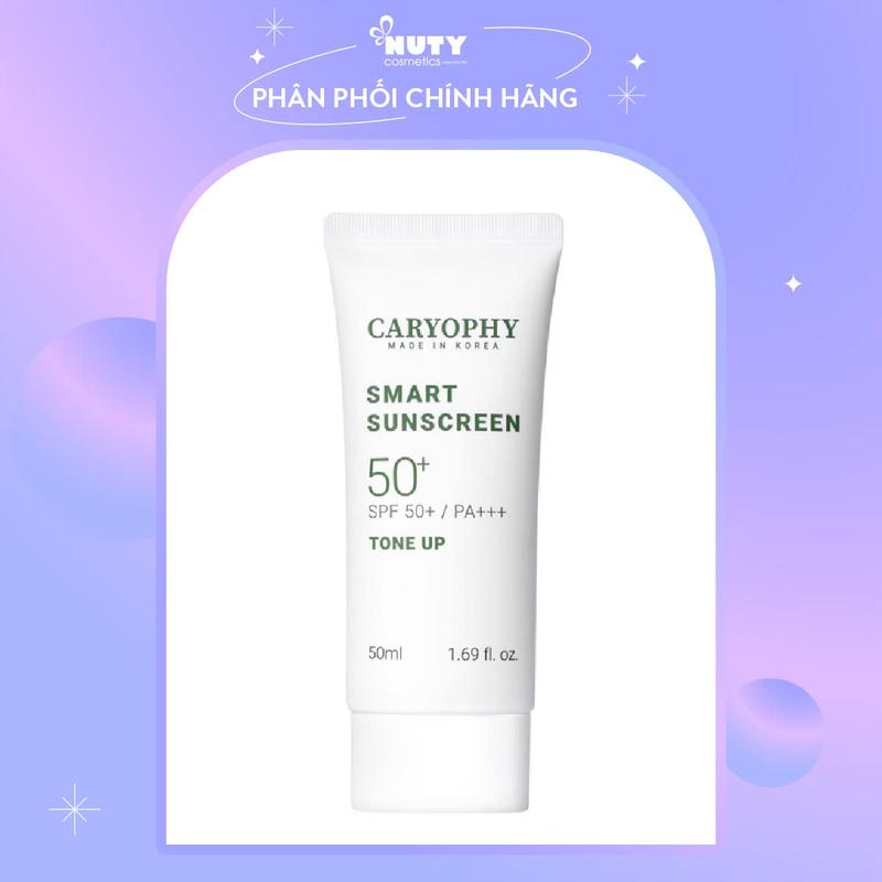 Kem Chống Nắng Nâng Tone Giúp Ngừa Mụn Caryophy Smart Sunscreen 50ml SPF 50+   PA+++ #Tone Up 
