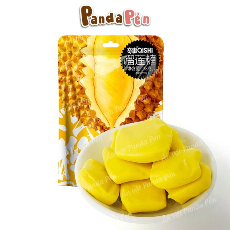  Kẹo Dẻo Sầu Riêng Đài Loan Qishi Musang King Ăn Vặt Panda Pẻn 