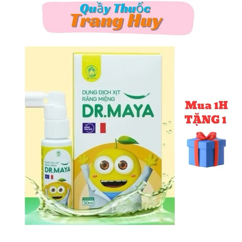 Xịt răng miệng  Dr.Maya, vệ sinh khoảng miệng,chông sâu răng