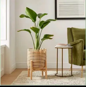 Standing Pot Rotan / Pot Kaki Jaya