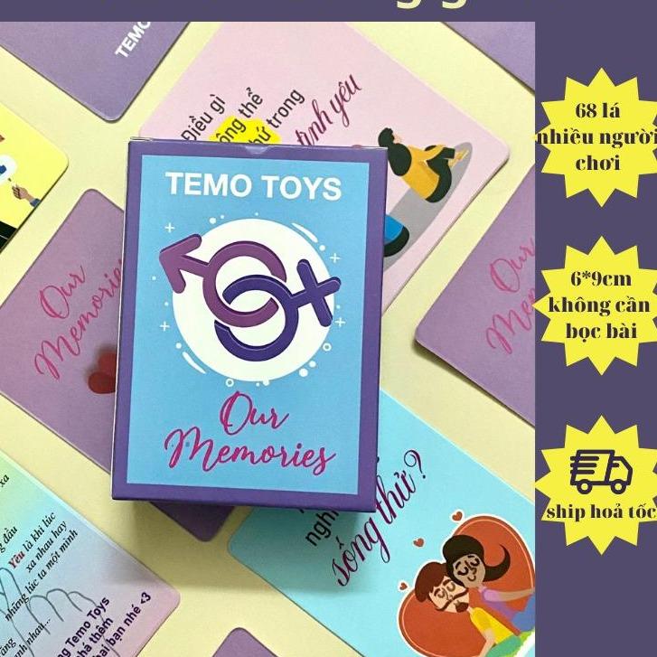 Bộ bài tình yêu dành cho các cặp đôi board game Our Memories hẹn hò thấu hiểu Thẻ Bài Cards