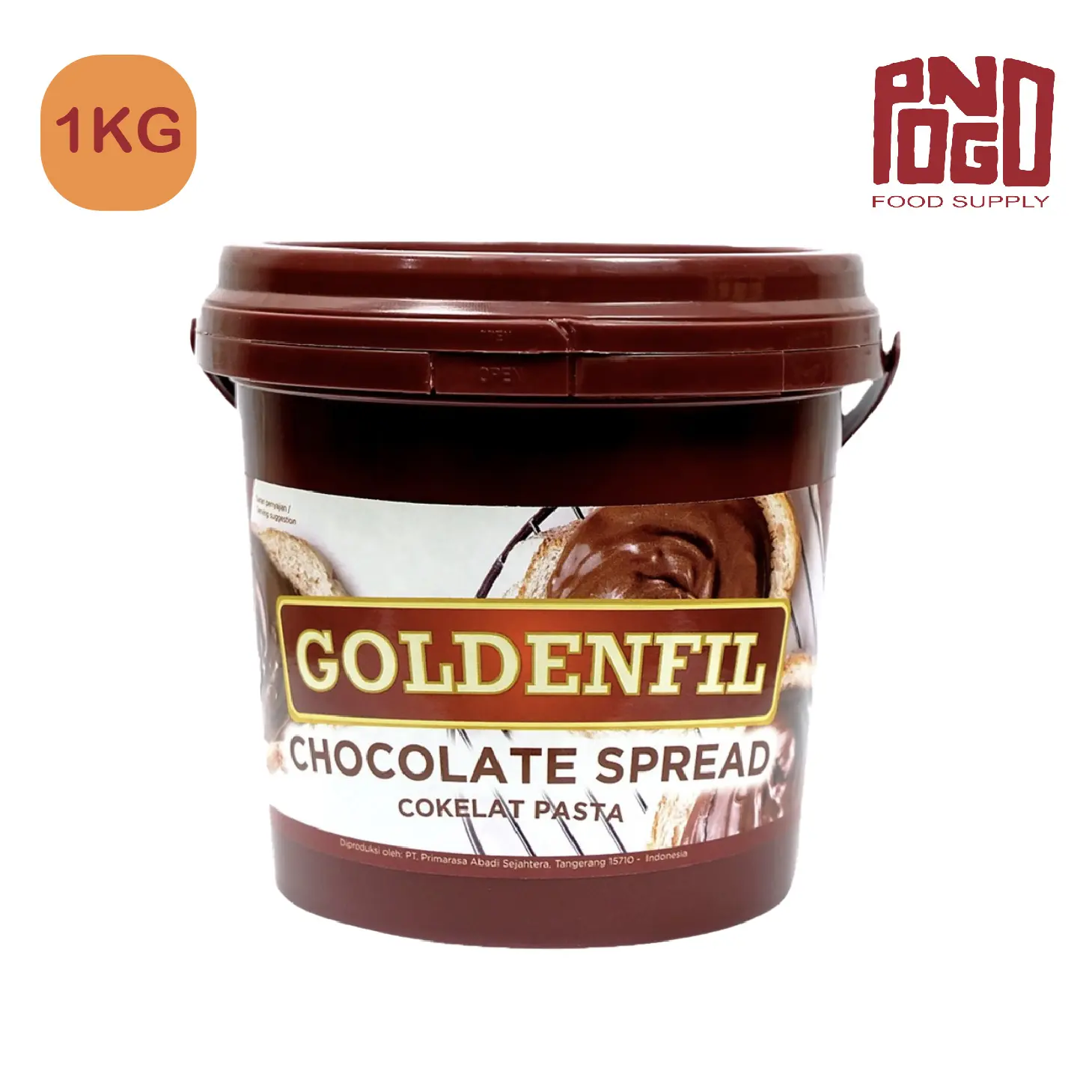 GOLDENFIL CHOCO SPREAD 1KG SELAI COKLAT HALUS
