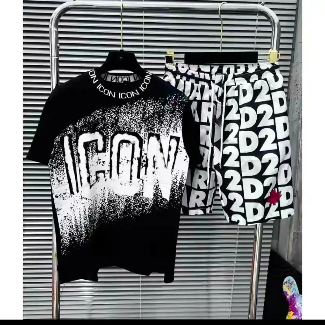 Bộ Áo Phông Nam Nữ ICN Cổ Quần Short 2D - Áo Thun Phong cách trẻ trung và năng động - Tre, Nhung