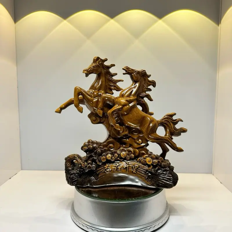 Tượng Song Mã , 2 Con Ngựa Dành Cho Người Tuổi Ngọ Trang Trí Nội Thất, Quà Tặng Tân Gia Khai Trương , Tặng Sếp Decor Trang Trí Nhà Decor Phòng 5