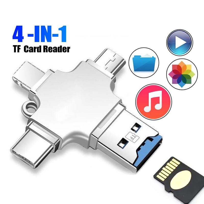 Product Introduction of 4 ใน 1 USB 3.0 เพื่อพิมพ์ C เครื่องอ่านการ์ด Micro TF อะแดปเตอร์ Micro to USB TF OTG USB A ถึง USB C Connector สำหรับ iPhone Samsung Xiaomi 28