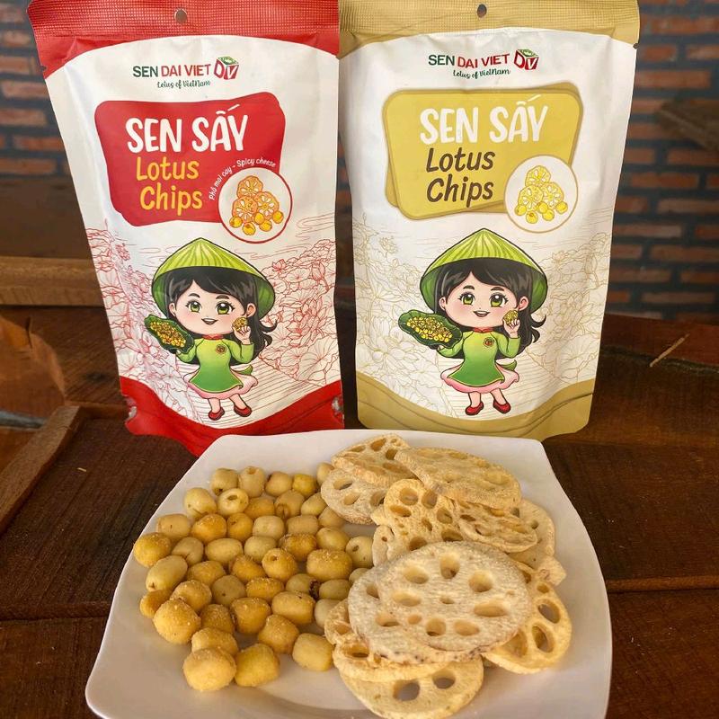 COMBO 2 GÓI CỦ SEN VÀ HẠT SEN SẤY MIX 2 VỊ: NGUYÊN VỊ VÀ PHÔ MAI CAY ĐẶC SẢN ĐỒNG THÁP 5