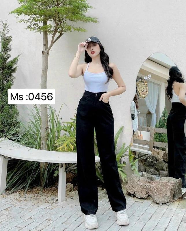 Quần jean Xuông rách thời trang trẻ trung cá tính.chất vải bò dày mềm cao cấp không co giãn 2