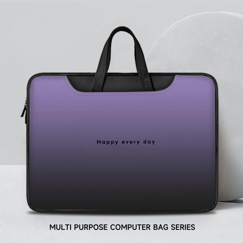 Product Introduction of 2025 [Store Hot Sale] Gradient High Sense Portable Laptop Bag Song Name Suitable for Female Xiaomi Apple Dell Huawei MacBook 0