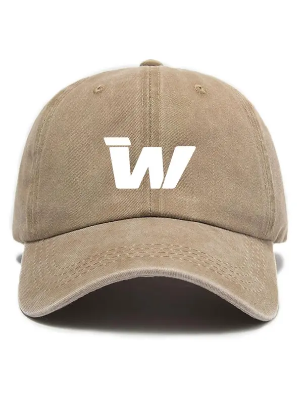 Unisex Casual WW Embroidery Baseball Cap, Vintage Washed Distressed Soft Top Outdoor Sun Protection Cap, Fashion Accessories for Men & Women 4