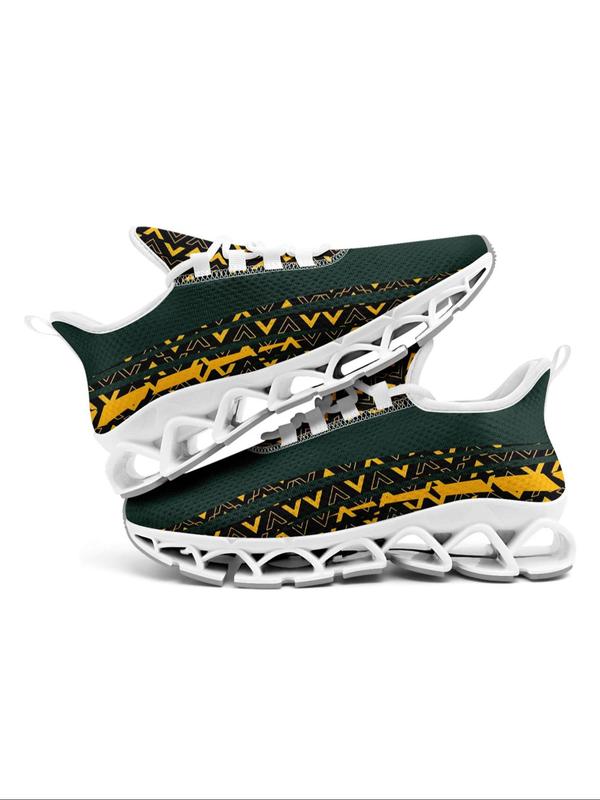 Men's Fashionable Patchwork Low Top Sneakers, Casual Comfortable Breathable Mesh Sports Running Shoes, Male All-match Round Toe Shoes for Daily Wear 6