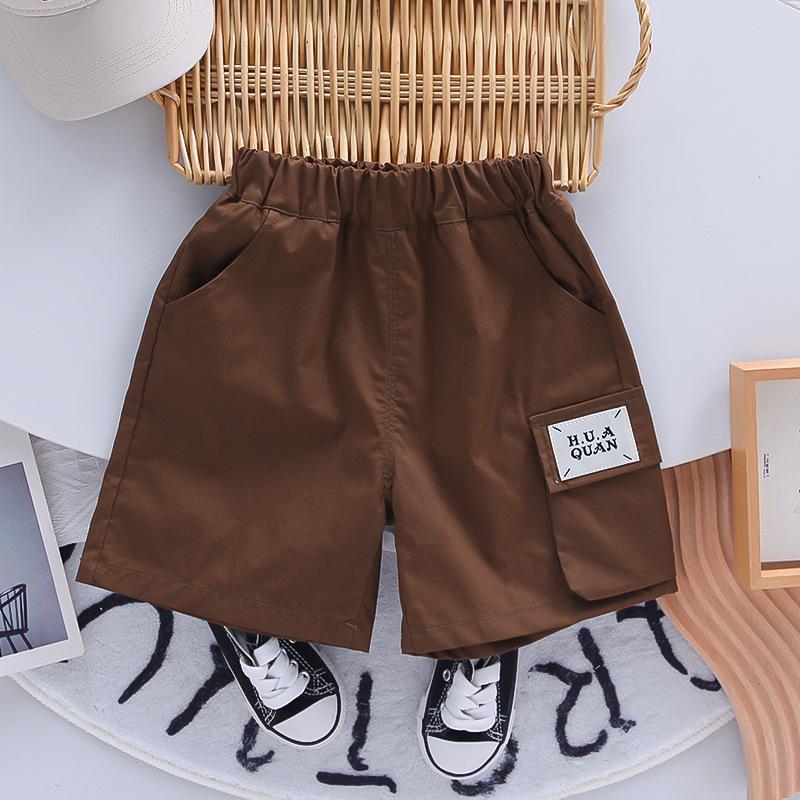 Product Introduction of New Style Boys' Summer Fashion Full Print Floral Shirt Short Sleeve Three-Piece Set Trendy 2025 Boys' Summer Outfit 15