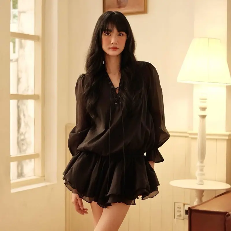 Ceci Cela - Đầm voan tùng xoè xếp ly Hailey