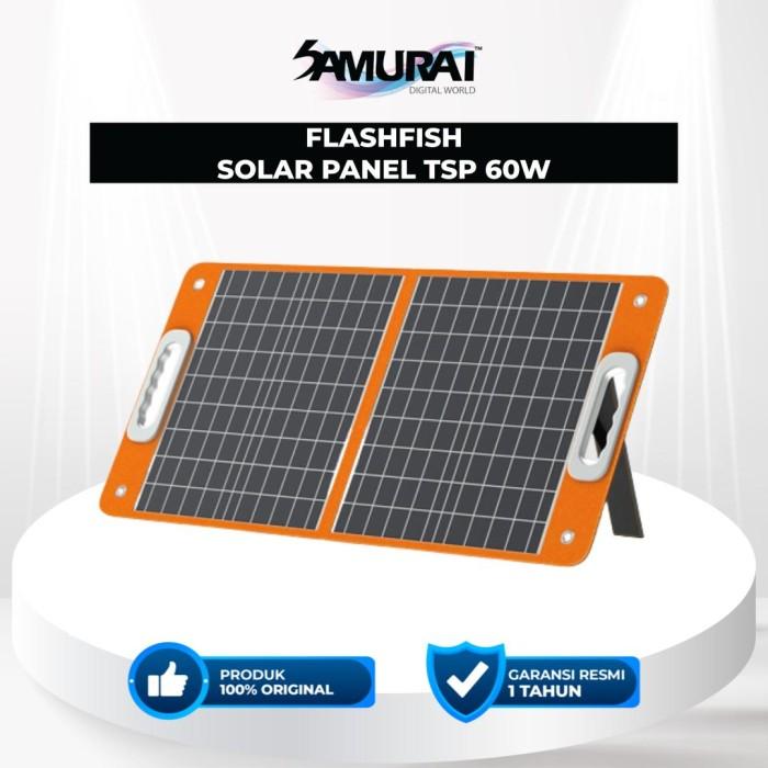 FlashFish Panel Surya 18V 60W Portable Solar Panel Foldable Solar 0