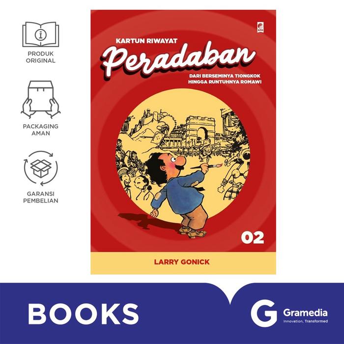 Gambar Kartun Riwayat Peradaban Jilid II (Larry Gonick) dari Gramedia Kota Administrasi Jakarta Barat Tokopedia