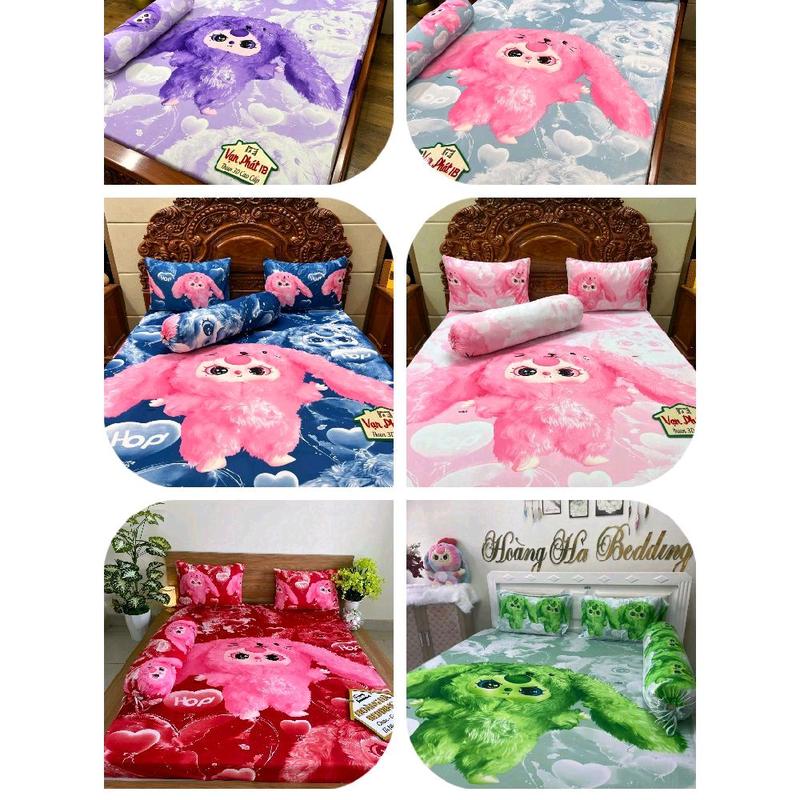 Ga thun lạnh hàn quốc Baby three 6 màu, có bán ga lẻ và vỏ gối,  chất mát co giãn nhẹ, không xù lông
