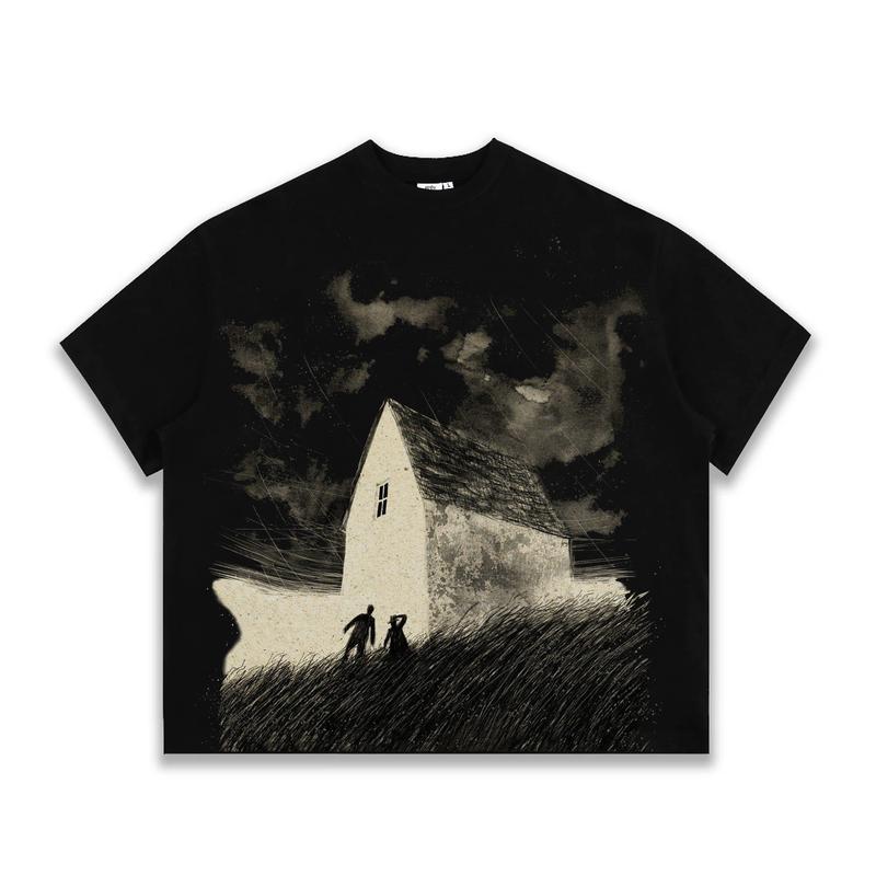 [ New version ] Áo Thun Oversize Form Boxy" Đêm Giông Tố" Cotton 100%- Local Brand THE SLICK WAY UNISEX