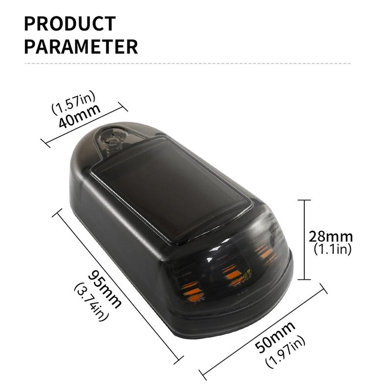 1PC Car Roof Lights Solar Powered Flashing Lights Yellow or 7 Colors Cab Punch-Free Phone App Control Wireless Or Truck #472360 7