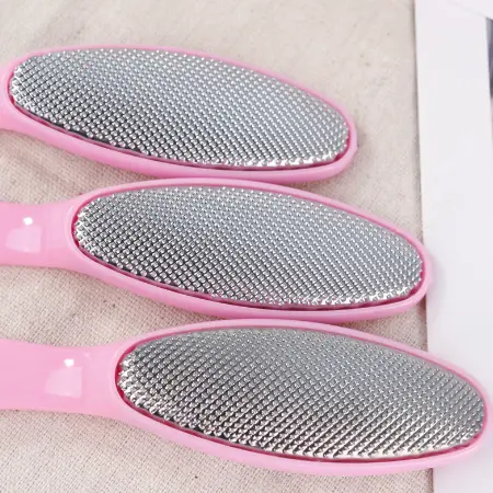 BISA COD 6124 Penghalus Tumit Kaki 2 Sisi / Alat Pedicure Penghalus Tumit Kaki Kapalan Nail Steel Tangan Kuku Perawatan 6