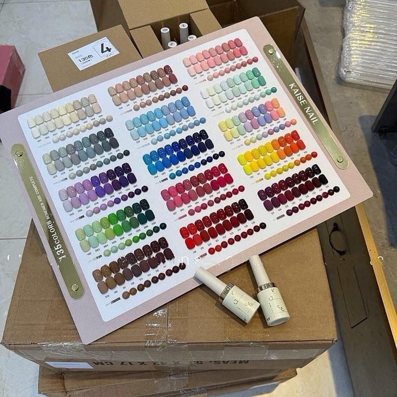 Set sơn gel Kaise 135 màu cao cấp - tặng kèm bảng màu tặng base top