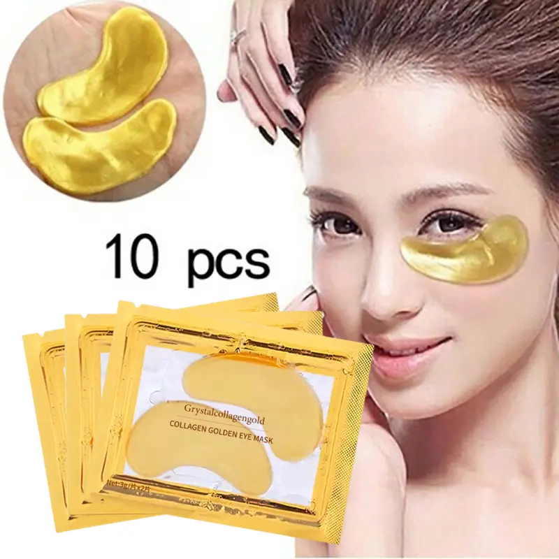 24K Gold Crystal Collagen Eye Mask Anti Aging/Dark Circles/Puffiness/Wrinkles Moisturizing Eye mask