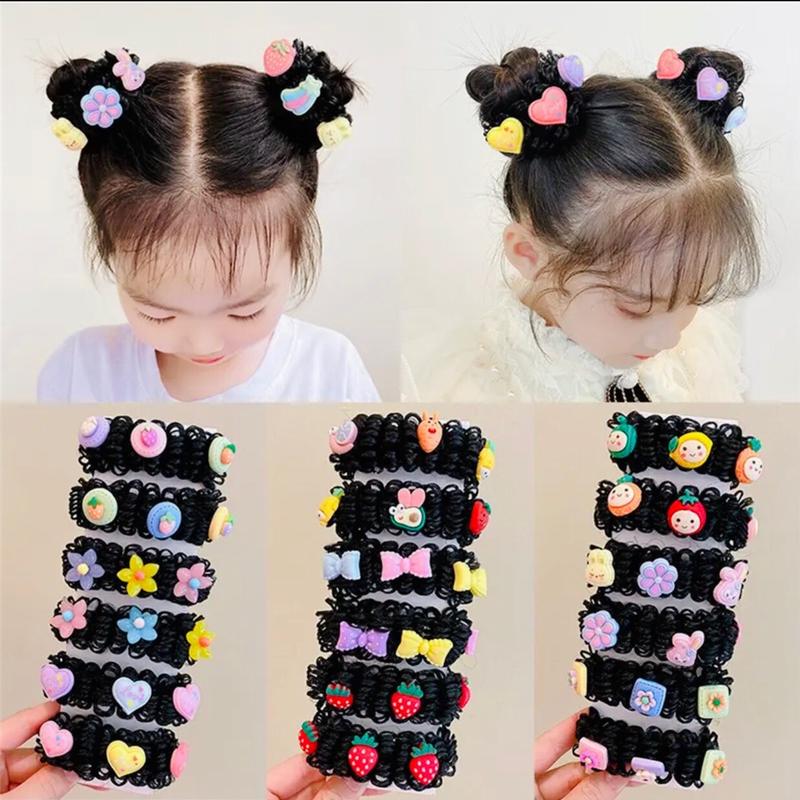  Mã 05- Set 2 Búi Tóc Giả Bé Gắn icon Xinh Xắn Cho Mái Tóc Bé Phồng Đẹp Dày Hơn Phụ Kiện Tóc Xinh Cho Bé Cài Tóc 