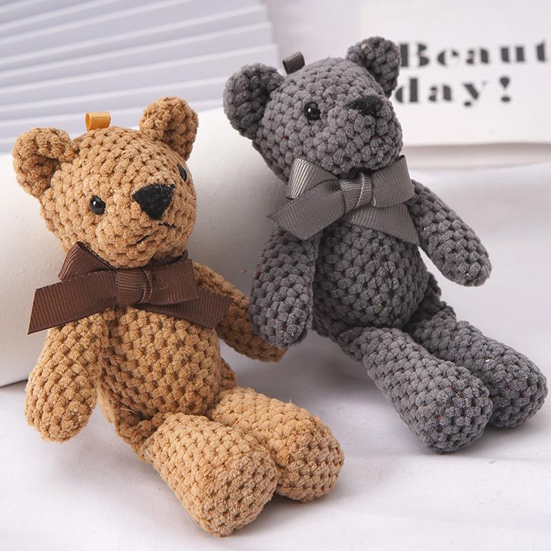 Product Introduction of Baby Bear Stuffed Plush Toys 15CM Plush Animals Cute Bag Key Pendant Children Dolls Birthday Gifts Wedding Party Decor 1