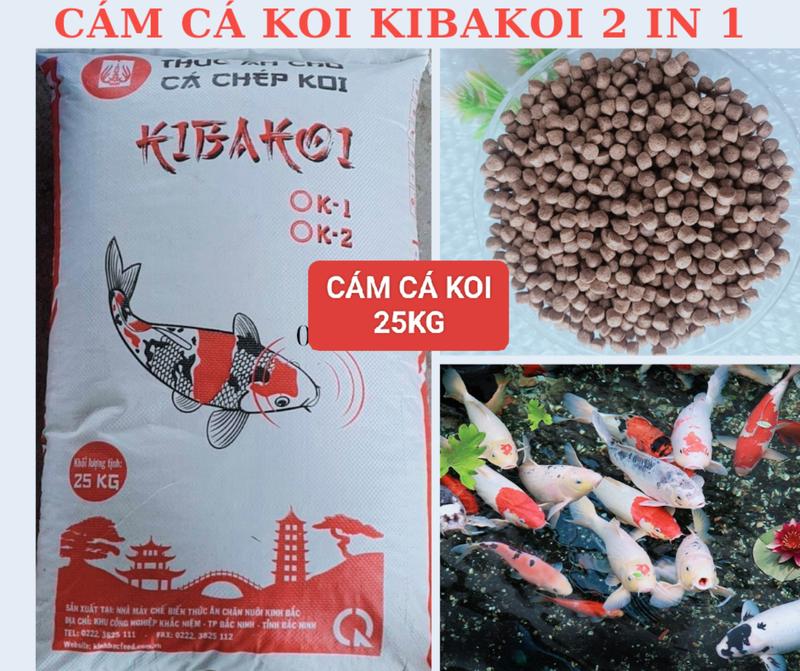  Cám cá koi Kibakoi 2 trong 1 bao 25kg 