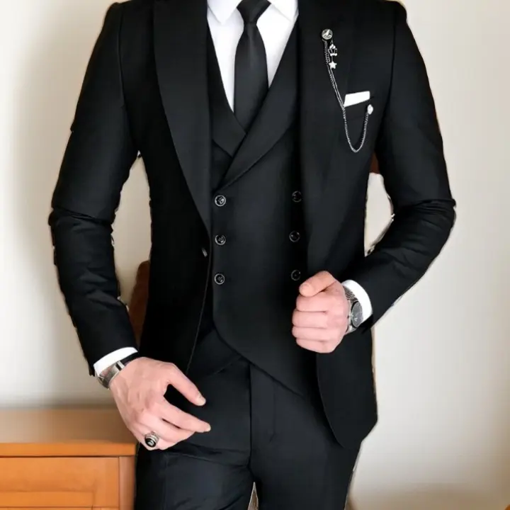 Mã H10 Bộ suit 3 mảnh gồm (1 ghile và 1 áo vest và 1 quần âu )