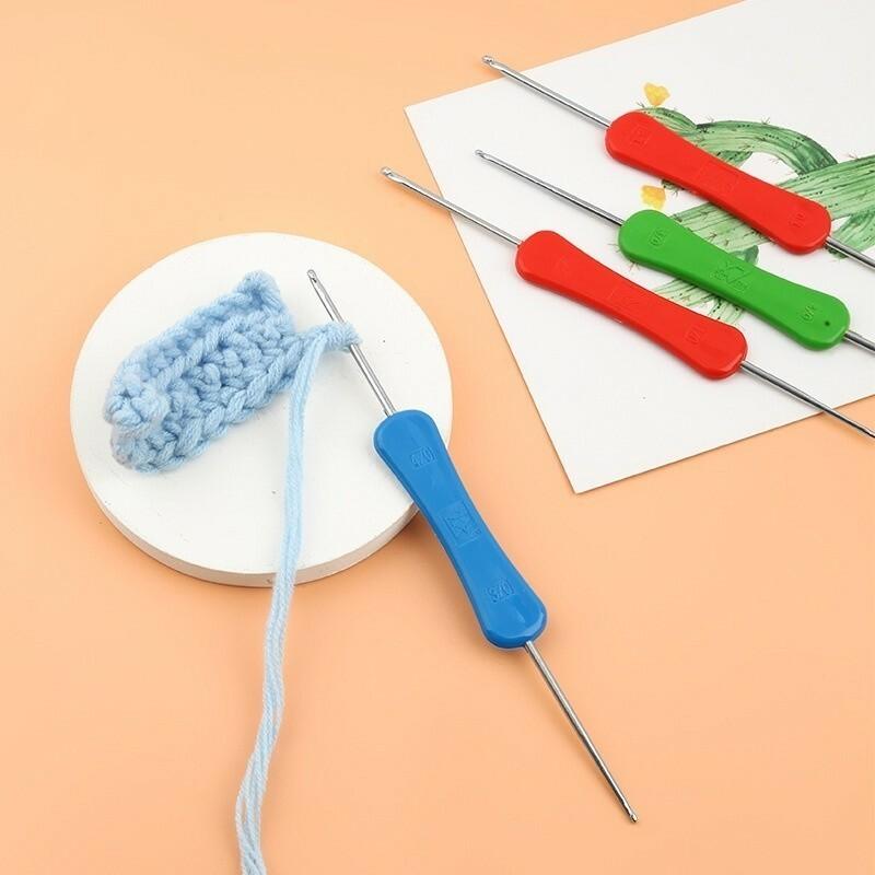 Kim móc len 2 đầu cán nhựa dành cho người mới bắt đầu